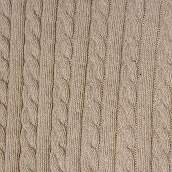 Liz Claiborne Villager Sport Rolled Neck Cotton Pullover Sweater Tan Beige - Picture 3 of 7